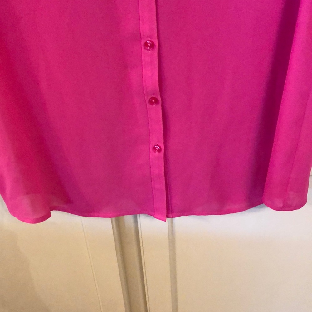 Ann Taylor Loft Basic Button Front Double Pocket M - image 5